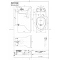TOTO CS380BP 商品図面 施工説明書 分解図 腰掛式タンク密結形床上排水防露便器 商品図面1