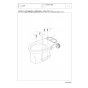TOTO CS430P 商品図面 分解図 腰掛式タンク密結形床上排水防露便器 分解図1