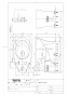 TOTO CS465#NW1 取扱説明書 商品図面 施工説明書 分解図 パブリックコンパクト便器・フラッシュバルブ式　便器のみ 商品図面1