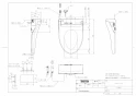 TOTO CS501#NW1+TCF6553#NW1 取扱説明書 商品図面 施工説明書 分解図 スワレット(和風改造用便器)+ウォシュレットS2 商品図面1