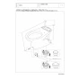 TOTO CS670 商品図面 施工説明書 分解図 CS430シリーズ 分解図1