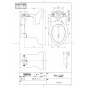 TOTO CS680B 商品図面 施工説明書 分解図 CS430シリーズ 商品図面1