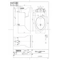TOTO CS680BP 商品図面 施工説明書 分解図 CS430シリーズ 商品図面1