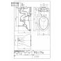 TOTO CZ725P 商品図面 CS430シリーズ 商品図面1