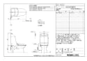 LIXIL(リクシル) DWT-MC83 BW1 取扱説明書 商品図面 施工説明書 リフレッシュ シャワートイレ(手洗付） 商品図面1