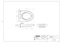 TOTO EWC440R 商品図面 補高便座(単品) レギラーサイズ 50mmタイプ 商品図面1