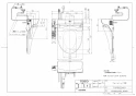 TOTO EWCS440-45 取扱説明書 商品図面 施工説明書 分解図 ウォシュレット付補高便座 ウォシュレットＳB(金属ベースプレート) 商品図面1