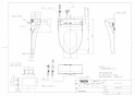 TOTO EWCS440-48 取扱説明書 商品図面 施工説明書 分解図 ウォシュレット付補高便座　ウォシュレットS1(金属ベースプレート) 商品図面1