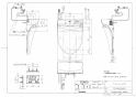 TOTO EWCS450-43 取扱説明書 商品図面 施工説明書 分解図 ウォシュレット付補高便座　ウォシュレットS1(金属ベースプレート） 商品図面1