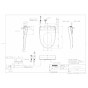 TOTO EWCS451N-51AK 取扱説明書 商品図面 施工説明書 分解図 ウォシュレット付補高便座 アプリコットF2A 商品図面1