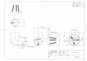 TOTO EWT11BL35N#WS 商品図面 フリースタイル手すり コーナーブラケット φ35 商品図面1