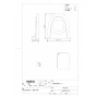 TOTO HA220P 商品図面 施工説明書 大便器背面カバー 商品図面1