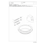 TOTO HH04032R 商品図面 施工説明書 分解図 固定具類 分解図1