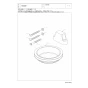 TOTO HH04049R 商品図面 施工説明書 分解図 固定具類 分解図1