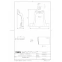 TOTO HM969 商品図面 施工説明書 大便器背面カバー 商品図面1