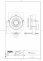 TOTO HP500 商品図面 施工説明書 分解図 壁排水ソケット（50塩ビ管用） 商品図面1