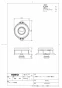 TOTO HP910 商品図面 施工説明書 分解図 床排水フランジ(50塩ビ管用) 商品図面1