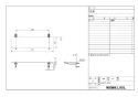 LIXIL(リクシル) KF-5 商品図面 化粧棚　ガラス棚／透明タイプ 商品図面1