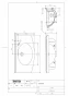 TOTO L270D#NW1+TLS01101J+TL4CFU+TL220D+T6PM1 取扱説明書 商品図面 施工説明書 分解図 壁掛カウンター付洗面器L270D①+TLS01101Jセット 商品図面1