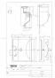 TOTO L350CM#NW1 商品図面 施工説明書 はめ込み角形洗面器 商品図面1