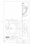 L525RCU+TLS01302JA+TL4CUX2+TK525+T7PW1 取扱説明書 商品図面 施工説明書 分解図 はめ込楕円形洗髪洗面器 L525RCU+TLS01302JAセット 商品図面1