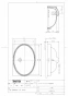 L548U+TLS01302JA+TL4CUX2+T7PW1 取扱説明書 商品図面 施工説明書 分解図 はめ込楕円形洗髪洗面器 L548U+TLS01302JAセット 商品図面1