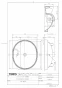 TOTO L582CS#NW1+TLG04302JA+TL4CUX2+TLDP2201J 取扱説明書 商品図面 施工説明書 分解図 アンダーカウンター式洗面器L582CS+TLG04302JAセット 商品図面1