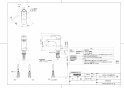 TOTO L582CS#NW1+TLG04302JA+TL4CUX2+TLDP2201J 取扱説明書 商品図面 施工説明書 分解図 アンダーカウンター式洗面器L582CS+TLG04302JAセット 商品図面1