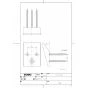 TOTO L710C#NW1+TLE25SS1A+T9R+T8C+TLDP1101J 取扱説明書 商品図面 施工説明書 分解図 壁掛大形洗面器 商品図面1