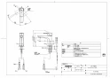 TOTO L710C#NW1+TLG07301J+TLC4A1X2+HR710+T7PW1 取扱説明書 商品図面 施工説明書 分解図 ベッセル形洗面器（角形) L710C+TLG07301Jセット 商品図面1