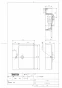 TOTO L710C#NW1 商品図面 ベッセル形洗面器（角形) 商品図面1