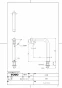 TOTO L725#NW1+TLC11C2+TL4CFU+THJ7+UGFA390S#NW1 商品図面 施工説明書 分解図 ベッセル式手洗器セット 商品図面1