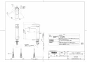 TOTO LS703#NW1+TLG04305JA+TL4CUX2+TLDP2207J 取扱説明書 商品図面 施工説明書 分解図 ベッセル式洗面器LS703+TLG04305JAセット 商品図面1