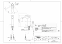 TOTO LS703#NW1+TLG09303J+TL4CUX2+TLDP2207J 取扱説明書 商品図面 施工説明書 分解図 ベッセル式洗面器LS703+TLG09303Jセット 商品図面1