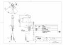 TOTO LS715#NW1+TLG09303J+TL4CUX2+T7SW4 取扱説明書 商品図面 施工説明書 分解図 ベッセル式洗面器・洗面ボウル LS715+TLG09303Jセット 商品図面1