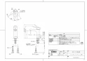 LS717C+TLG01302JA+TL4CUX2+T7SW4 取扱説明書 商品図面 施工説明書 分解図 ベッセル式洗面器・洗面ボウル LS717C+TLG01302JAセット 商品図面1