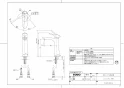 LS901+TLG01306JA+TLC4A1X2+T7W85 取扱説明書 商品図面 施工説明書 分解図 ベッセル式手洗器LS901+TLG01306JAセット 商品図面1