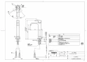 LS903+TLG08305J+TLC4A1X2+T7W86 取扱説明書 商品図面 施工説明書 分解図 ベッセル式洗面器・洗面ボウルセット 商品図面1