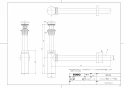 TOTO LSC721BAPNW 取扱説明書 商品図面 施工説明書 分解図 ベッセル式洗面器・立水栓セット 商品図面1