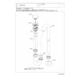 TOTO LSG721AASMW 取扱説明書 商品図面 施工説明書 分解図 ベッセル式洗面器セット 分解図1