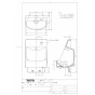 TOTO LSL570APR#NW1 商品図面 施工説明書 分解図 埋込手洗器セット 商品図面1