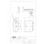 TOTO LSL870APR#NW1 商品図面 施工説明書 分解図 壁掛手洗器セット 商品図面1