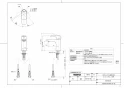 TOTO MLRC50ABPA14+TLG04303JA+TL4CUX2+T7W34 取扱説明書 商品図面 施工説明書 分解図 スタンド洗面 商品図面1