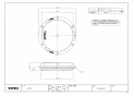 TOTO PWH60063W 商品図面 目皿ふさぎふた 商品図面1