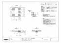 TOTO PWSP64D2W 商品図面 洗濯機パンセット 640サイズ 商品図面1