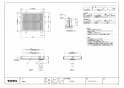 TOTO PWSP80EB2W 商品図面 洗濯機パンセット 800サイズ 商品図面1