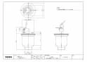 TOTO PWSP80J2W 商品図面 洗濯機パンセット 800サイズ 商品図面1