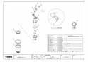 TOTO PWSP80JH2W 商品図面 洗濯機パンセット 800サイズ 商品図面2