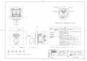 TOTO TBV02406J 商品図面 壁付サーモスタット混合水栓(機能部） 商品図面1
