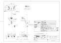 TOTO TBV03406J 取扱説明書 商品図面 施工説明書 壁付サーモスタット混合水栓 商品図面1